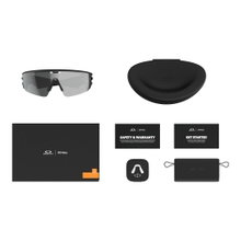 Oakley Sonnenbrille Meta Vanguard 800107 (Glasfarbe: Prizm Black) schwarz - 1 Brille mit Hartschalenetui
